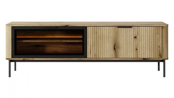 Тумба под ТВ Wilson/Вилсон RTV163 2D Дуб Эвок Perfect Home Ширина 163 см