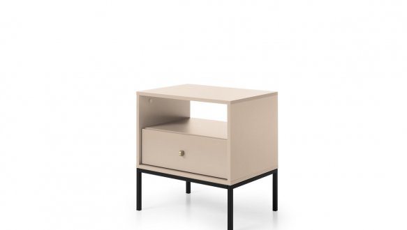 Тумба прикроватная черные ножки MS54 Mono