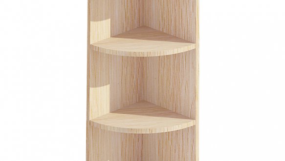 Шкаф верхний В20.72/В20.92 кут. открытый Хай-Тек глянец перламутр