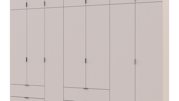 Шкаф для одежды Дорос Лукас кашемир 7 дверный 300 см