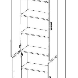 Витрина REG2W2D/79/220 Офис-Лайн 0