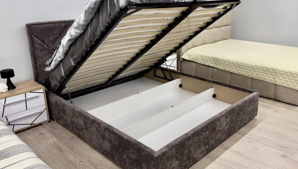 Ліжко м'яке Городок меблі Дебора з підйомним механізмом та нішею для білизни 2