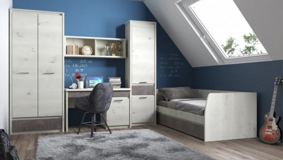 Модульна дитяча Nonell/Нонелл Mebelbos Вільха полярна/Онікс