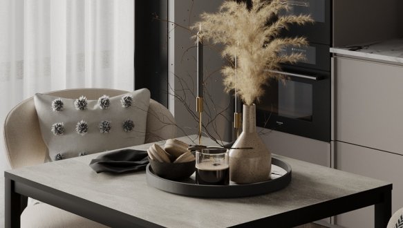 Обеденный стол Brevity Loft mini Ателье светлый/Чёрный металл 0