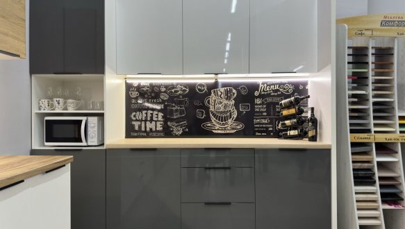 Кухня 2,4м Фарбований високий глянець ДСП АКЦІЯ