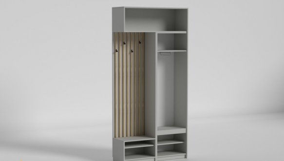 Прихожая Спейс №2 Matroluxe с вешалкой и шкафом 7