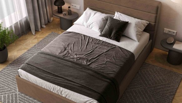 Ліжко м'яке Віоріна деко Street / Стріт без підйомного механізму 4