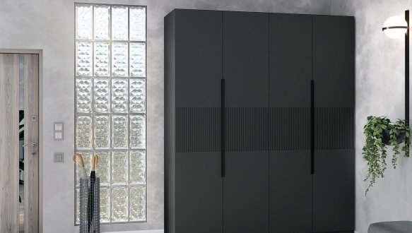 Шкаф 4Д КС Лайн Элегант 4 дверный графит 200 см