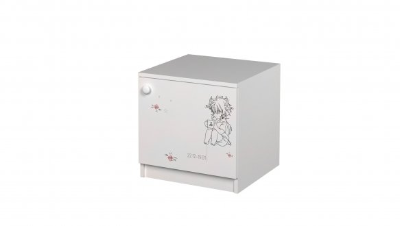 Тумба приліжкова Mebelkon Anime/Аніме Білий