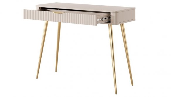 Стол туалетный 1S/100 Беж/Золотые ножки Lante 0