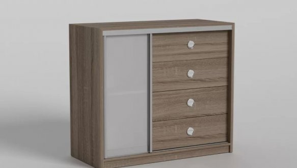 Комод купе 1 Matroluxe 4 ящика и 1 дверь 0