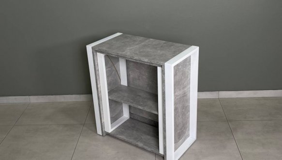 Стіл трансформер LOFT Дуб Сонома / Чорний мат MebliRoMax 7