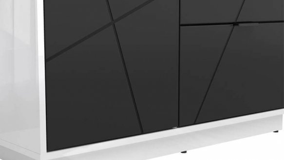 Шафа SZF2D2S BRW Poland Forn 2 дверний чорний 94 см 1