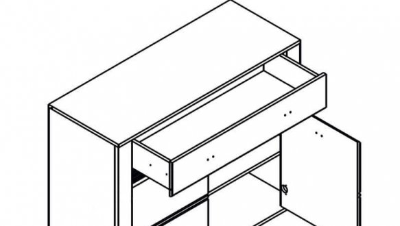 Тумба KOM2D1S Селена 1