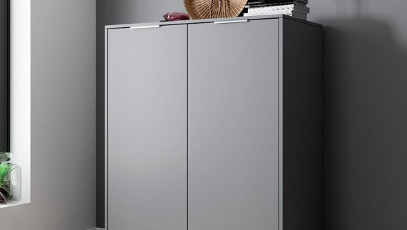 Комод Люція 2дв Графіт сірий Міромарк