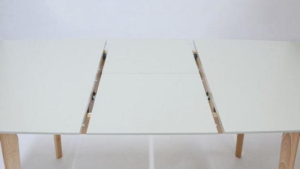 Стіл Exen II / Ексен II Інтарсіо Сірий Розкладний 120/160 см 2