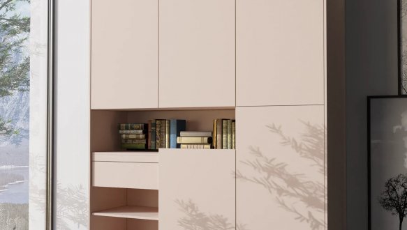 Шкаф Морели RS-2 3 дверный капучино 150 см