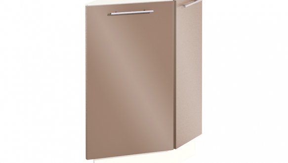 Тумба нижняя Н30.82.2Д. кут. прямая дв. не гнут. Крашеный высокий глянец с печатью