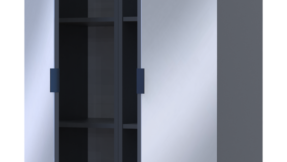 Шкаф Дорос Геллар графит 2 Зеркала 78 см