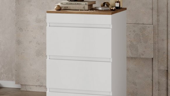 Комод-трансформер Molli Білий/Дуб Евок 1