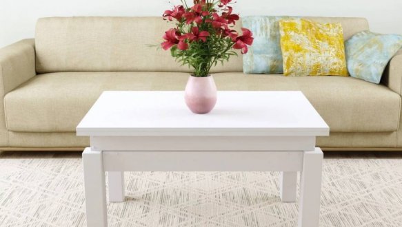 Стол-трансформер B-Fly Дуб Белый бриллиант 4