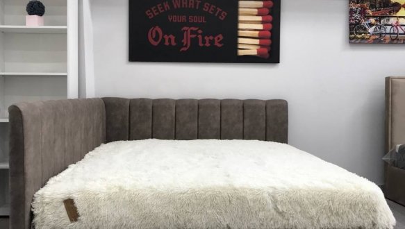 Ліжко м'яке двоспальне Лев Скандинавія 1