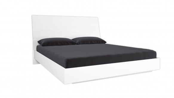 Ліжко з твердою спинкою Рома