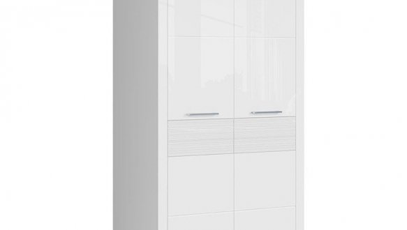 Шкаф SZF2D BRW Poland Flames 2 дверный белый 105 см