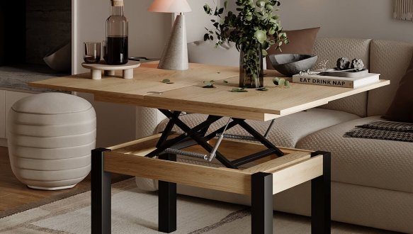 Стіл-трансформер B-Fly Art In Head Дуб Арена світлий / Венге