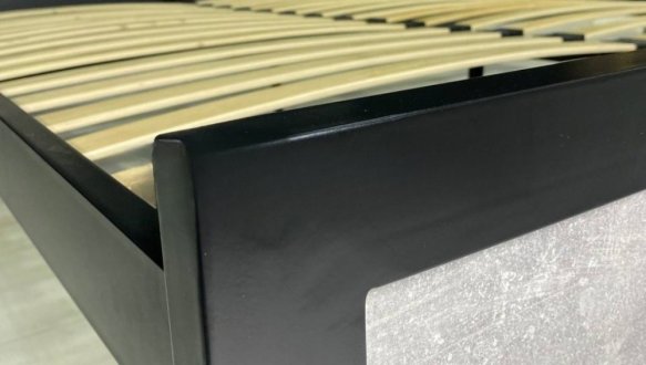 Кровать LOFT 180×200 Дуб Сонома / Чёрный мат MebliRoMax 2