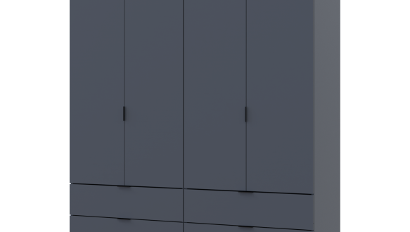 Шафа Дорос Гелар графіт 4-х дверна 155 см