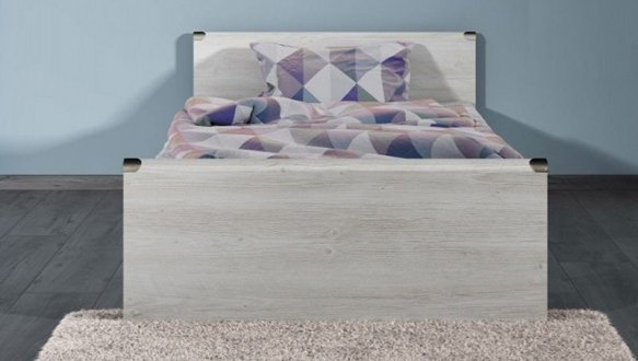 Ліжко ВМК-Україна JLOZ Монтана Каньйон ДСП біле без вкладу 0