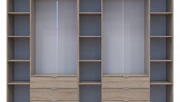 Шкаф Дорос Гелар дуб сонома 7 дверной 271,2 см 2