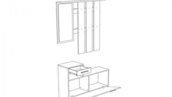 Тумба для взуття Луна 2