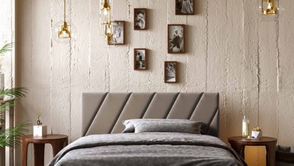 Кровать мягкая двуспальная Виорина Деко Палермо с подъемным механизмом и нишей для белья 6