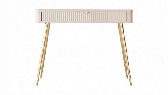 Стол туалетный 1S/100 Беж/Золотые ножки Lante 2