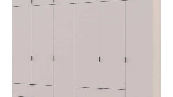 Шкаф для одежды Дорос Лукас кашемир 6 дверный 270 см