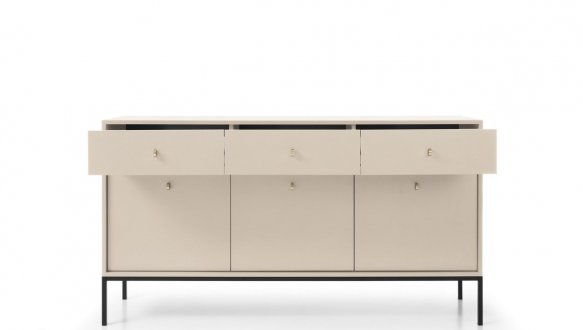 Комод Моно / Mono MKSZ154 Бежевий/чорні ніжки 1