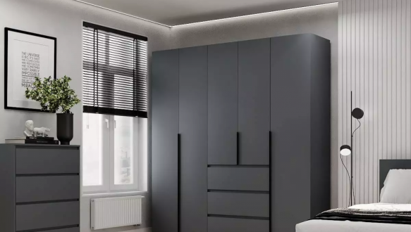 Шкаф распашной комбинированный 5-дверный Art In Head №4 Light 200 см 0