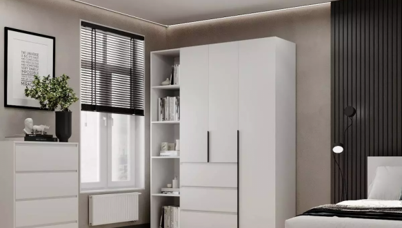 Шкаф распашной комбинированный трёхдверный Art In Head №8 Light, ширина 160 см 0