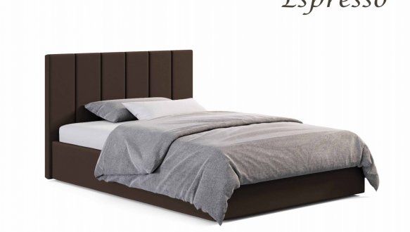 Ліжко м'яке двоспальне Віоріна Деко Лайн з підйомним механізмом та нішею для білизни 21