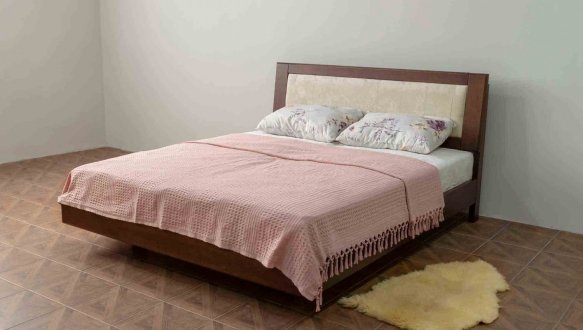 Ліжко двоспальне дерев'яне Дрімка Орфей Бук 24