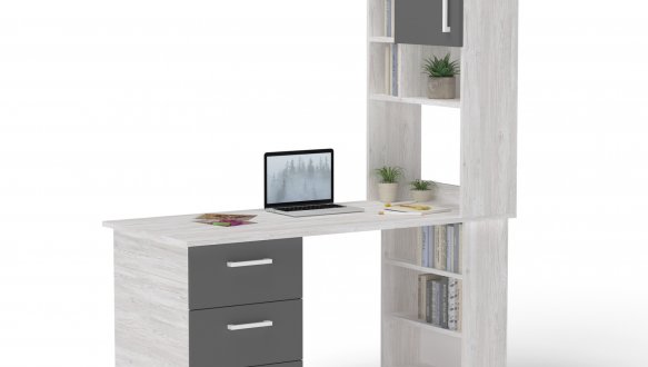 Стол с угловой надстройкой 