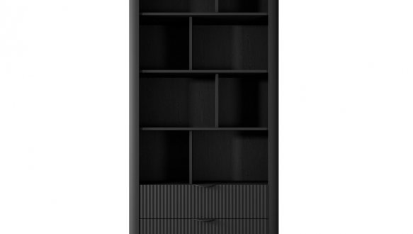 Стеллаж 2S Черный/Черные ножки Lante