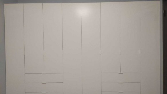 Шкаф Гелар 4+4 Дорос 8 дверная графит 310 см 4