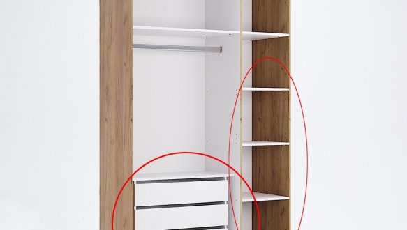 Шкаф 3Д с зеркалом Миромарк Белла 3 дверный белый 138 см 2