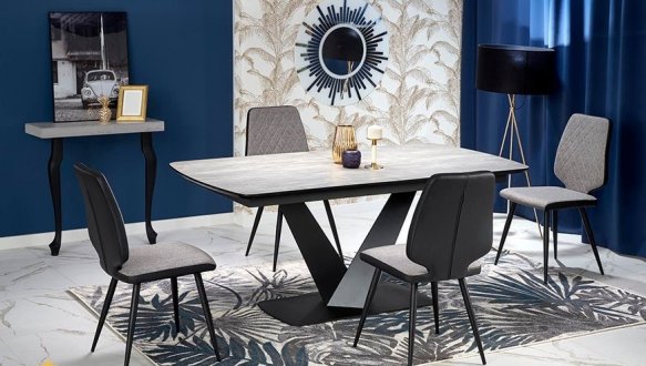 Стол Vinston темно-серый/черный 5