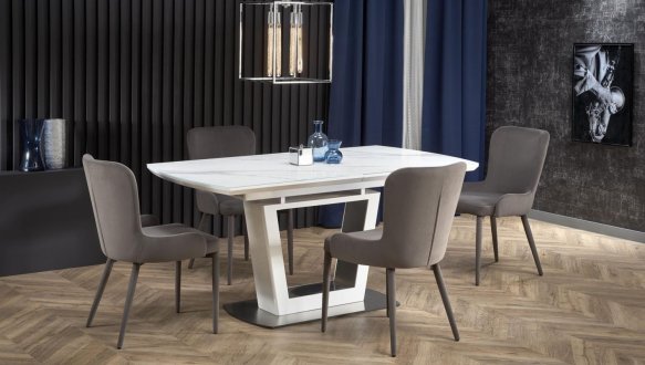 Стол Blanco белый мрамор/белый 10