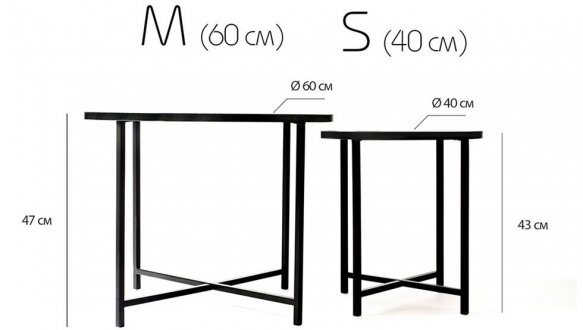 Набор столиков Модерн S+M белый 0