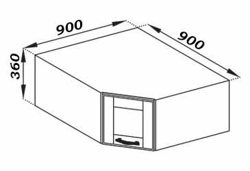 Антресоль А 90х90 Доминика